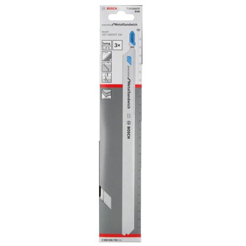 Bosch T1018AFP1 9-Inch T-Shank Bi-Metal Jig Saw Blade – Cuts Metal-Sandwich Materials & Hardwood