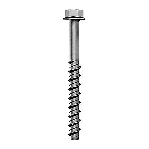 M6 x 40 Flange Hexagon Head Concrete Masonry Screw Bolt Anchor, Stainless Steel A4