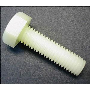 M3 x 12 Nylon Hexagon Head Set Screw DIN 933