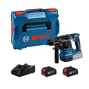 Bosch GBH 18V-22X One Chuck Hammer Drill with 2 x 5.0ah Batteries in L-BOXX