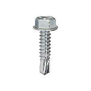 4.8 x 90mm (5/16" 8mm Hexagon Head) Washer Faced Self Drill Screw, Bright Zinc Plated