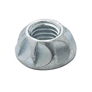 M12 Kinmar Nut Permanent (KM12P) Hardened Steel Zinc Plated (CR-3)