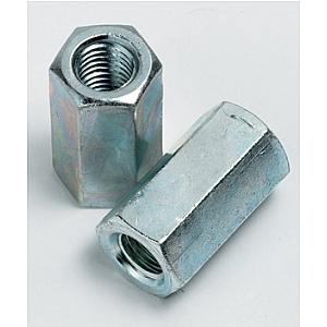 M48 x 144 High Tensile Studding Connectors, Bright Zinc Plated, Grade 10 DIN 6334