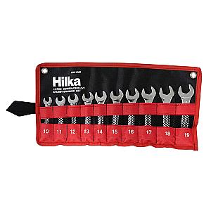 Hilka 10 Piece Combination Stubby Spanner Wallet Set 10-19mm 16511002