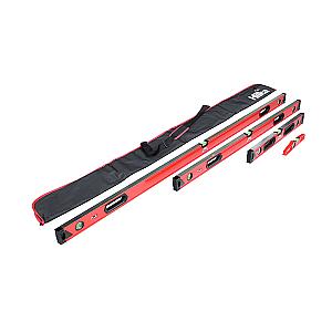 Hilka Spirit Level Set in carry pouch (300mm, 610mm, 1219mm & 1829mm) 63990004