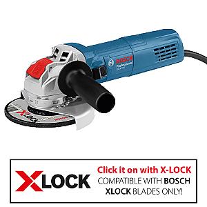 Bosch GWX 750 115mm (4" 1/2) Mini Grinder with X-LOCK 240V