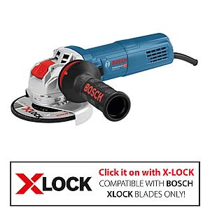 Bosch GWX 9-115 115mm (4" 1/2) Mini Grinder with X-LOCK 110V