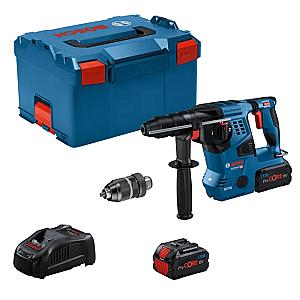 Bosch GBH 18V-28 CF Hammer Drill with 2 x 5.5ah Batteries in L-boxx *Refurbished*