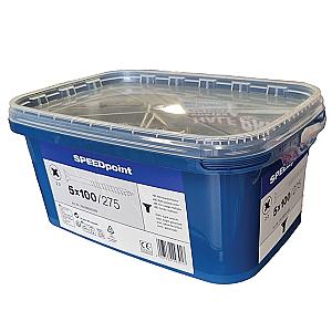 Speedpoint by Spax 5.0 x 100mm Countersunk Pozi Woodscrews, Bright Zinc Plated, Tub of 275