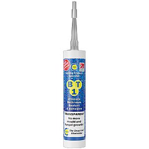 BT1 Ultimate Bathroom Sealant / Adhesive, Transparent 290ml