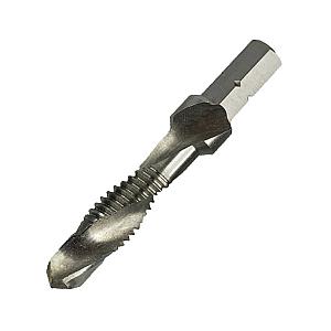 M4 x 52mm 1/4" Hex Shank Spirol Point HSS-G Combination Drill & Tap Bit