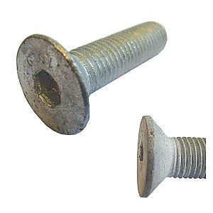 M16 x 130 Countersunk Socket Screw High Tensile Grade 10.9 Galvanised DIN 7991