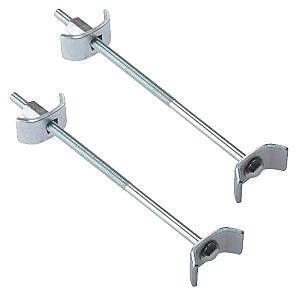 M6 x 150mm Work Top / Cill Connector Bolt, Suits 35mm Hole, Bright Zinc Plated (Pack of 2)