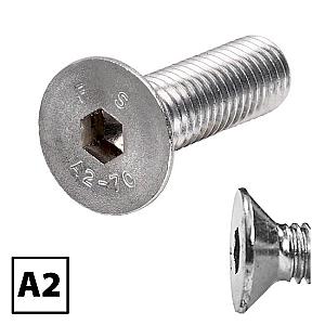 A2 (304) Stainless Steel Countersunk Socket Screws DIN 7991