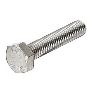 M10 x 130 Hexagon Set Screws Stainless Steel A2 (304), DIN 933