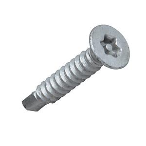 4.8 x 50mm Countersunk Head Resistorx T25 Self Drill Screw, Delta Protekt Coated Steel