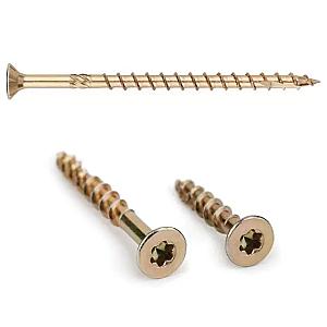 10.0 x 280mm T40 Extra Long Countersunk Head Woodscrew Zinc & Colour