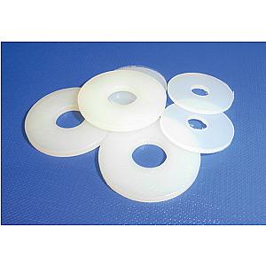 M6 x 18 x 2.0 Nylon 66 natural white penny washers
