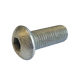M8 x 25 Socket Button Screw, High Tensile Grade 10.9, Galvainsed, ISO 7380