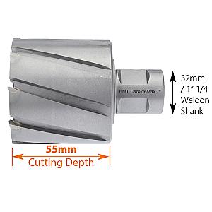HMT XL 115mm Carbide Max55 TCT Broaching Cutter 55mm Drilling Depth 108020-1150