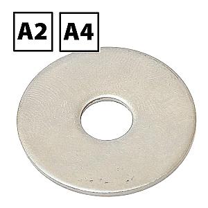 Stainless Steel Penny Mudguard Washers
