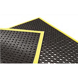 Ulti-Mat Wet Use Fatique Mat 910 x 1550mm, Black & Yelllow