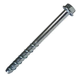 M6 x 130 Scell-It Hexagon Head Flange Concrete Anchor, Bright Zinc Plated, NA-BT-06130