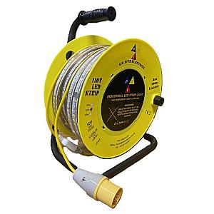 25 Metre 110V LED Cable Reel Strip Light 1200 Lumens