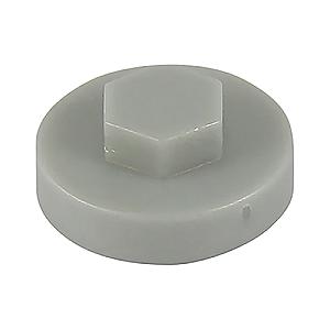 16mm Cover Cap White to suit hexagon head self drill screws with 8mm 5/16" heads, 16mm washers