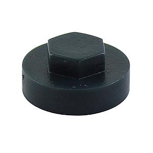 19mm Cover Cap Anthracite RAL 7016 to suit hexagon head self drill screws with 8mm 5/16" heads, 19mm washers