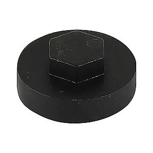19mm Cover Cap Black to suit hexagon head self drill screws with 8mm 5/16" heads, 19mm washers