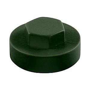 19mm Cover Cap Juniper Green to suit hexagon head self drill screws with 8mm 5/16" heads, 19mm washers