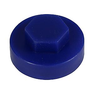 19mm Cover Cap Ultra Marine RAL 5002 to suit hexagon head self drill screws 8mm 5/16" heads, with 19mm washers