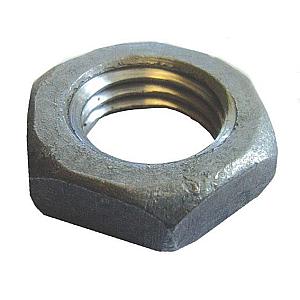 M22 Hexagon Lock (half) Nut Mild Steel Galvanised