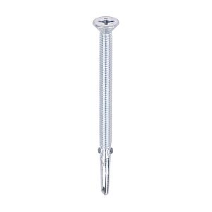 Timco 5.5 x 100mm Countersunk Self Drill Screws, Timber To Metal 4.0-12.0mm, Bright Zinc Plated, No3. Phillips Drive