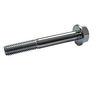 M8 x 60 (25mm thread) Hexagon Head Flange Plain Set Screws High Tensile Grade 8.8 Bright Zinc Plated, DIN 6921