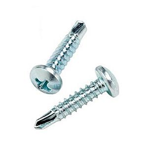 3.5 x 13 No.2 Pan Phillips Thin Sheet Steel Self Drill Screws, Bright Zinc Plated