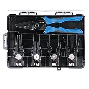 Laser 5 In 1 Interchangable Circlip Plier & Crimper 9199