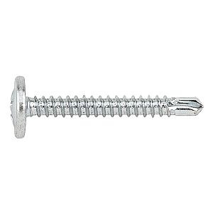 4.2 x 32 Low Profile Pan Phillips PH2 Shelf Drill Screw, Bright Zinc Plated, TAEZ4232