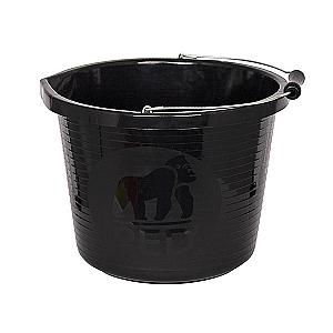 Black Tyre Rubber Heavy Duty Bucket, 14 Litre
