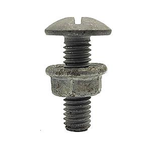 M6 x 20 Roofing Cable Tray Bolt & Flange Nut Pozi Slot, Galvanised
