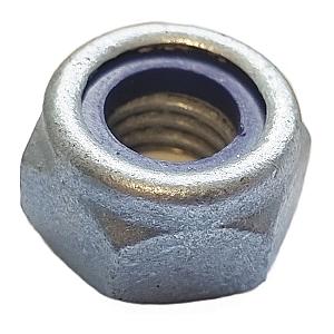 M8 Tapped Oversize Nyloc Nut, Steel Mechanical Zinc Plated, Class 6 DIN 985 Type T, Thin