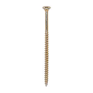 5.0 x 100 (10 x 4") Solo Countersunk Pozi Pz2, Woodscrew, Steel Yellow Finish, 50100SOLOC