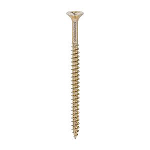 6.0 x 90 (12 x 3" 1/2) Solo Countersunk Pozi Pz3, Woodscrew, Steel Yellow Finish, 60090SOLOC