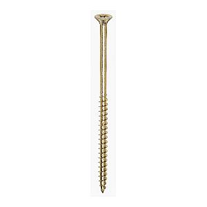 6.0 x 120 (12 x 4" 3/4) Solo Countersunk Pozi Pz3, Woodscrew, Steel Yellow Finish, 60120SOLOC