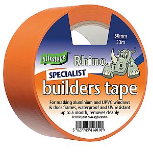 UltraTape 50mm x 33 Metre Orange Specialist Builders Masking Tape
