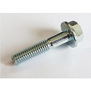 M10 x 60 (26mm thread) Hexagon Head Flange Serrated Bolts High Tensile Grade 8.8 Bright Zinc Plated, DIN 6921