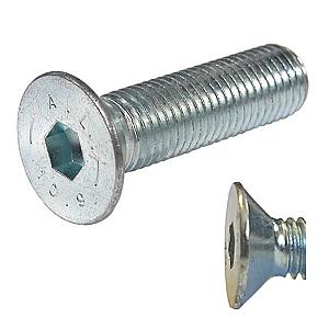 M20 x 35 Socket Countersunk Screw High Tensile Grade 10.9 Zinc Plated & de-embrittled, DIN 7991