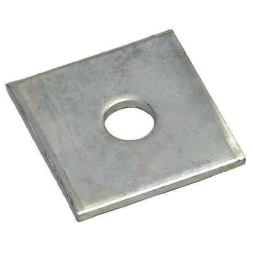 thumbnail image 2 of 50x M16 Square Plate Washers – 50mm X 50mm X 3mm, Zinc Plated, 16mm Hole, By NUTS 'N' BOLTS 2 of 6