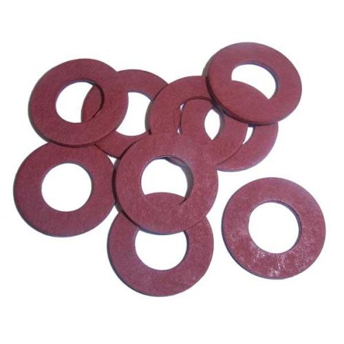 Rondelle In Fibra Rossa M6 – 13,2 Mm (OD) X 6,8 Mm (ID) X 1,5 Mm – Varie Quantità – Made In UK